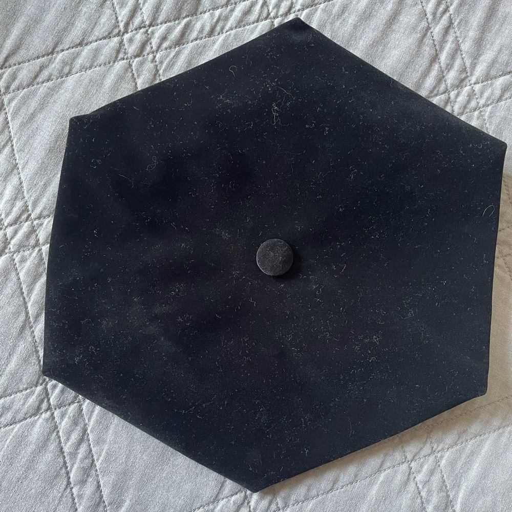 Black Velvet Graduation Hat